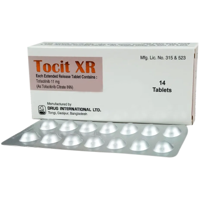 Tocit XR 11 mg Tablet 14's Strip image