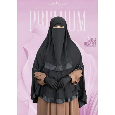 Glam Touch Tohfa Ready Hijab Niqab Set image