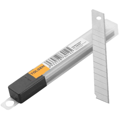 Tolsen 10 Pcs Blade Refill Set 9 X 80 mm image