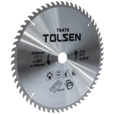 Tolsen 12inch TCT Circular Saw Blade 305mm For Wood Cutting image