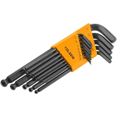 Tolsen 13 Pcs Ball Point Long Arm Allen Hex Key Set image