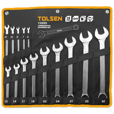 Tolsen 14Pcs Combination Spanner Set 6 - 32 mm image