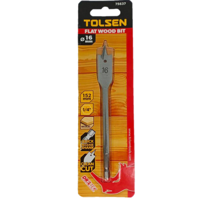 Tolsen 16mm Flat Wood Bit image