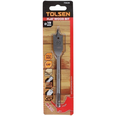 Tolsen 19mm Flat Wood Bit image