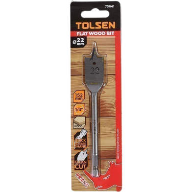 Tolsen 22mm Flat Wood Bit image