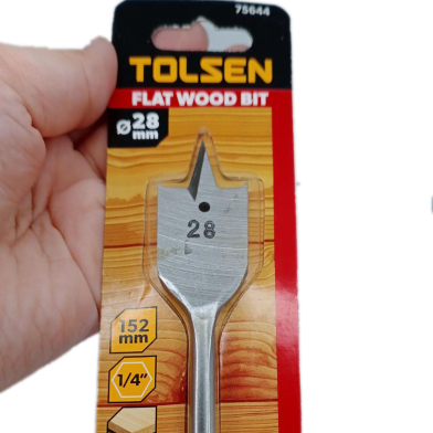 Tolsen 28mm Flat Wood Bit image