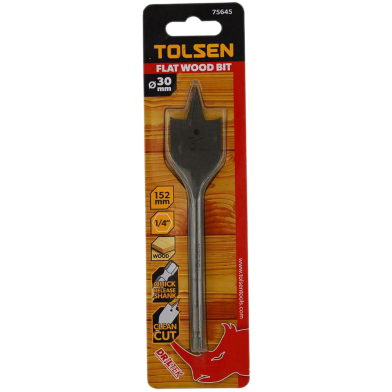 Tolsen 30mm Flat Wood Bit image