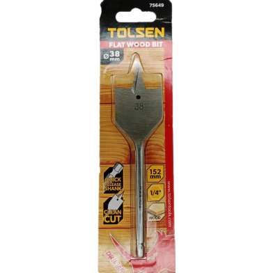Tolsen 38mm Flat Wood Bit image