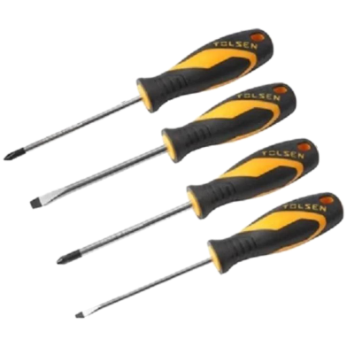 Tolsen 4Pcs Screwdriver Set Gripro Series image