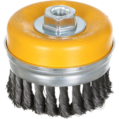 Tolsen 4inch Cup Twist Wire Brush 100mm For Angle Grinder Removing Rust Paint And Varnish From Metal Surfaces image