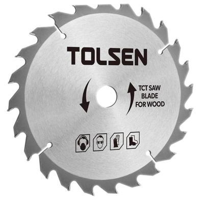 Tolsen 7 Inch TCT Saw Blade 110mm x 40T x 20mm For Wood Cutting image