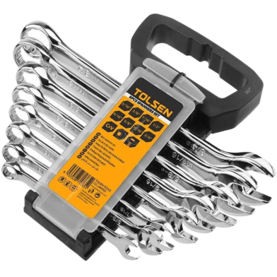 Tolsen 8 Pcs Combination Spanner 8 - 19mm Set image