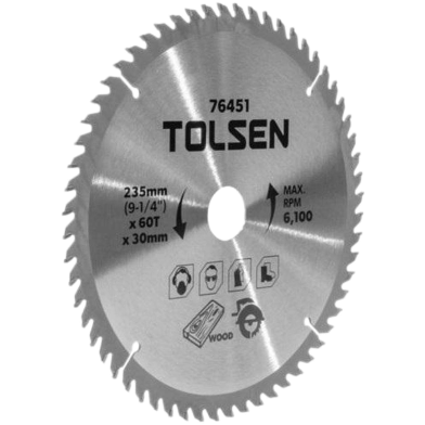 Tolsen 9-1/4inch TCT Circular Saw Blade 235mm For Wood Cutting image