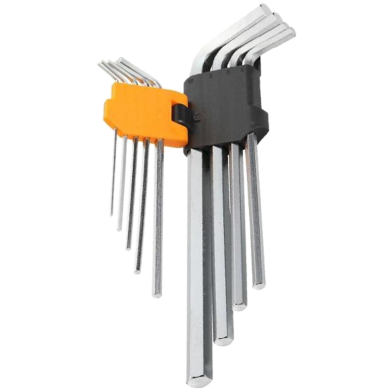 Tolsen 9 Pcs Extra-Long Arm Hex Key Set Allen Wrench image