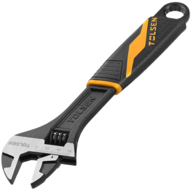 Tolsen Adjustable Wrench 8 inch 200 mm Industrial Gripro series image