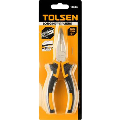 Tolsen Bent Nose Pliers 6 inch 160mm TPR Handle image