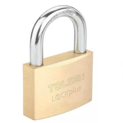 Tolsen Heavy Duty Brass Padlock 60 mm Rust Proof w/3 Keys Industrial Grade image