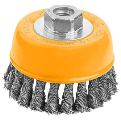 Tolsen M10 Industrial Cup Twist Wire Brush 75mm image