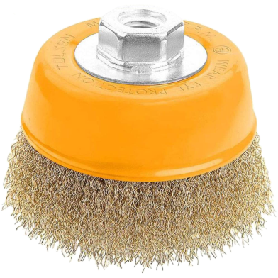 Tolsen M10 Industrial Cup Wire Brush With Nut 75mm image