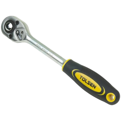 Tolsen Quick Release Reversible Socket Ratchet Wrench 1/2 inch Square Drive Industrial Series image