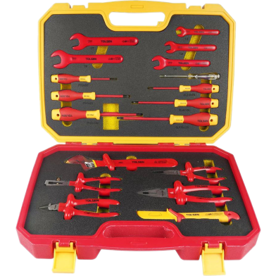 Tolsen VDE 1000V 18 Pcs Insulated Hand Tools Set VDE/GS certificated Premium Series image