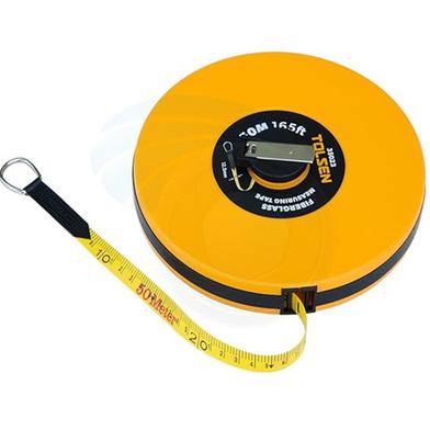 Tolsen onstriction Imperial Metric Fiberglass 50 M 165 FT Measuring Tape Reel - Model : 35023 Slide 3