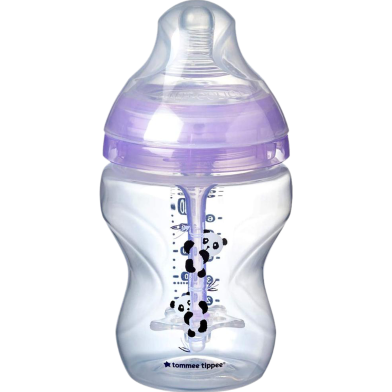 Tommee Tippee 260ml Panda Advanced Anti Colic Born Baby Feeding Bottle 0 M image