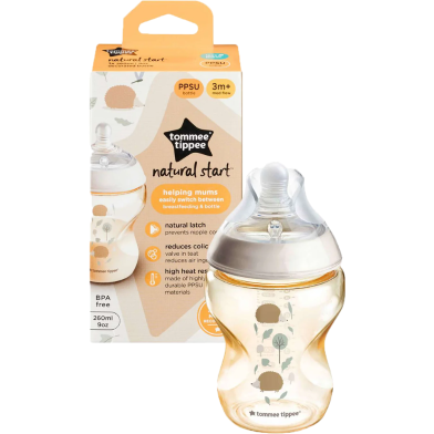 Tommee Tippee Baby Feeder 3 month Plus PPSU Bottle Medium Flow 260 ml image
