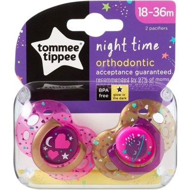Tommee Tippee Night Time Soothers 18-36m image