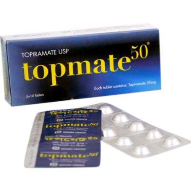 Topmate 50 mg Tablet-10's Strip image