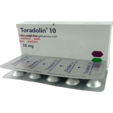 Toradolin 10 mg Tablet 10's Strip image