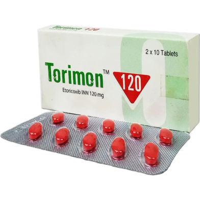 Torimon 120 mg Tablet 10's strip image