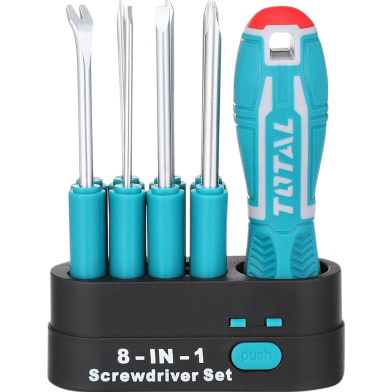 Total 9 Pcs Interchangeable Screwdriver Set image