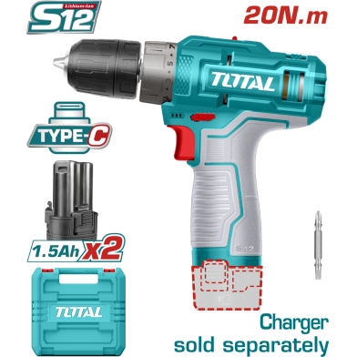 Total TDLI12202 Lithium-Ion Cordless Drill (12V) image