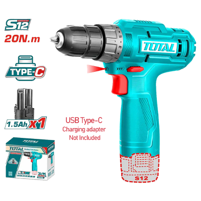 Total TDLI12428 Lithium-Ion Cordless Drill (12V) image