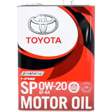 Toyota OEM SP 0W-20 Full Synthetic Engine Oil 4Ltr image
