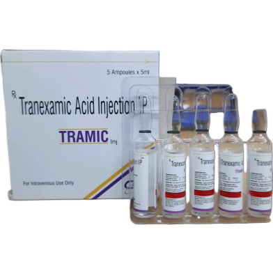 Tramic 500 mg/5 ml IM/IV Injection 5 ml ampoule 5 pcs image
