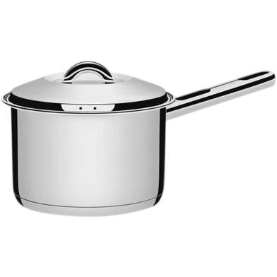 Tramontina saucepan 14 Cm with lid handle and tri-ply base image