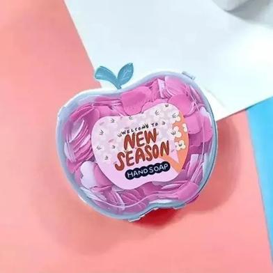 Travel Soft Paper Soap In Flower Design Apple Shape Bottle Assorted/Random Color image