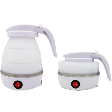 Travelling Folding Kettle Electric Silicone Foldable Water Kettles Compression Leak Proof Portable Mini Kettle image