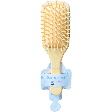 Trendy Square Shape Paddle Hair Brush Wood Comb image