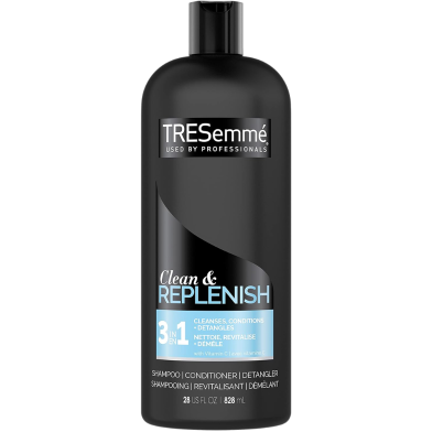 Tresemme Clean And Replenish 3 In 1 Shampoo And Conditioner 828ml image
