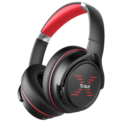 Tribit XFree Go Over Ear Headphones-Red image