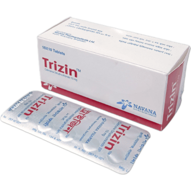Trizin 10 Mg Tablet 10's Strip image