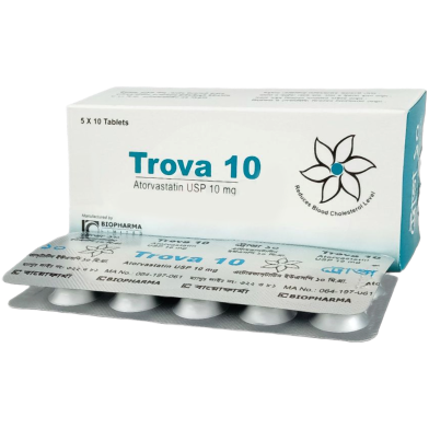 Trova 10 mg Tablet 10's Strip image