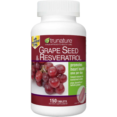 TruNature Grape Seed and Resveratrol 150 Tablets image