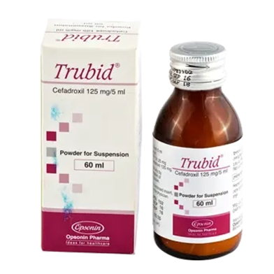 Trubid 125 mg/5 ml Powder for Suspension 60 ml bottle image