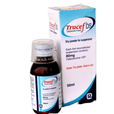 Trucef DS 80 mg/5 ml Powder for Suspension 50 ml bottle image