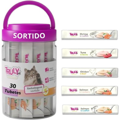 Truly Creamy Lickable Treats - Mixed Flavor Jar 30Pcs 420gm image