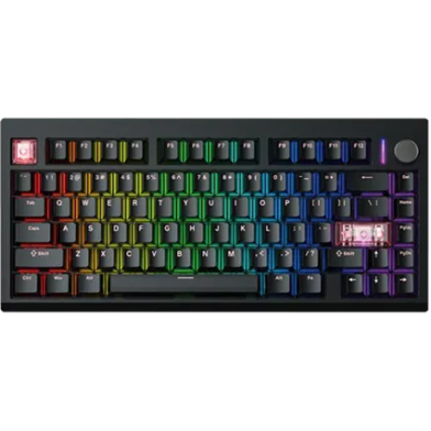 Fantech TRY Mode Red / Brown Switch Mechanical Keyboard MAXFIT MK921 - Black image